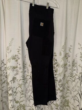 Carhartt Black Utility Work leggings with Patch Logo and pockets